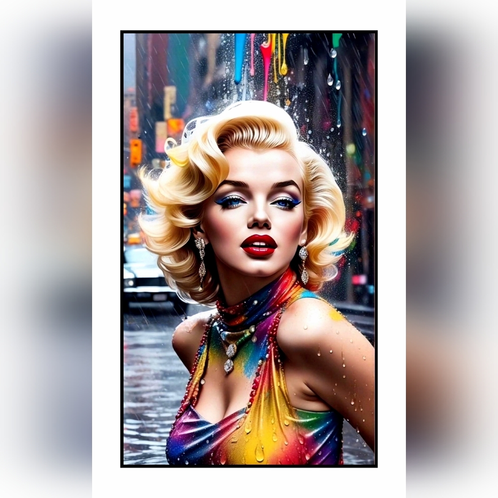 Marilyn Monroe 11"x17" Framed Wall Art